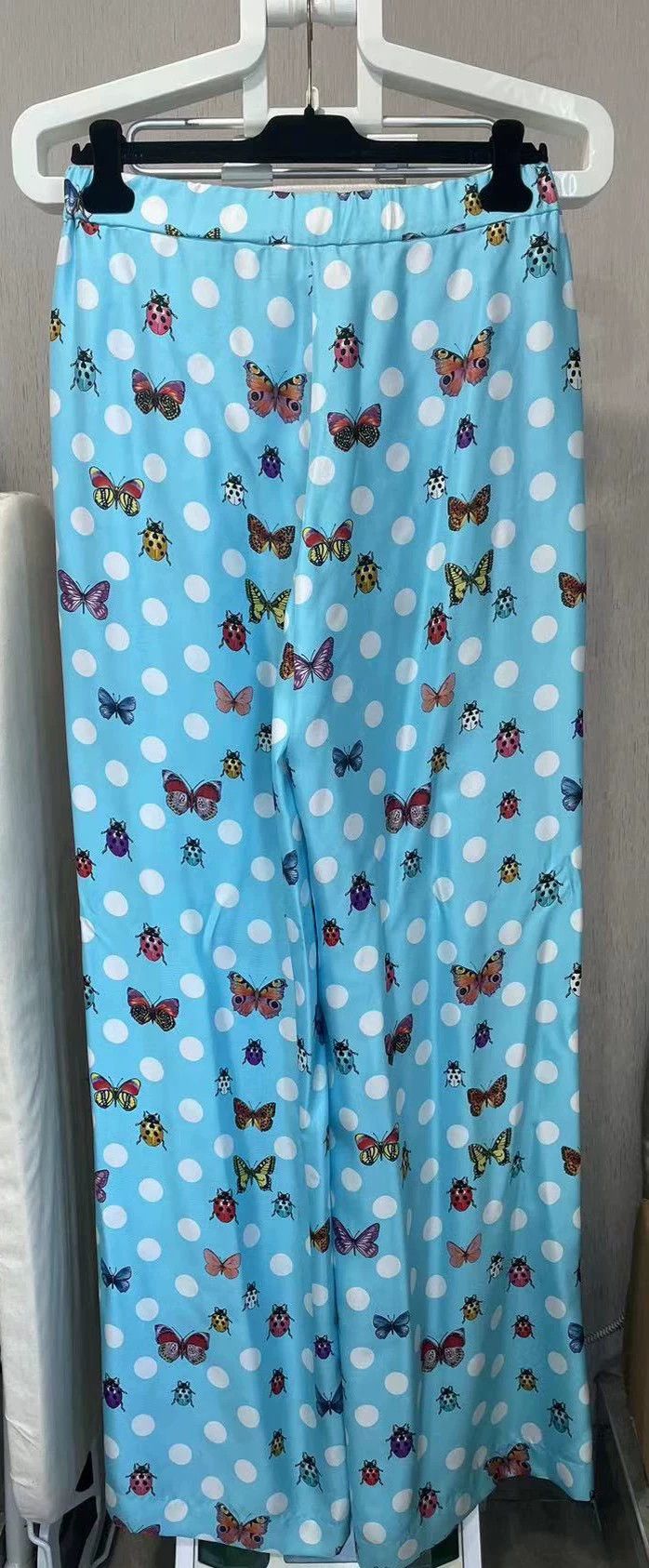 Versace Versace Butterfly ladybug print wide-leg pants Size 39" - 2 Thumbnail