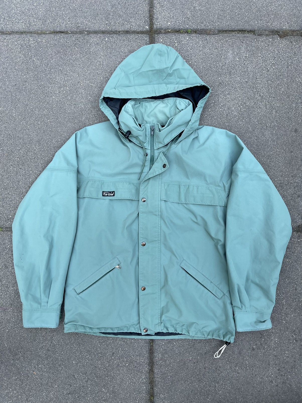 Goretex 80s Cropped Convertible Hood Boxy Hunting Jacket U-Boat Size US L / EU 52-54 / 3 - 2 Thumbnail
