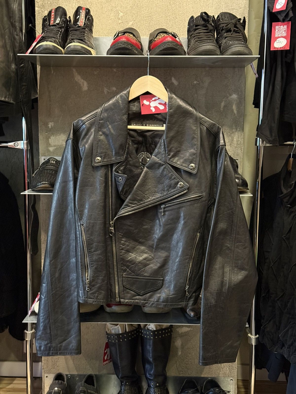 Calugi e Gianelli Calugi e Giannelli vintage perforated leather jacket Size US L / EU 52-54 / 3 - 2 Thumbnail