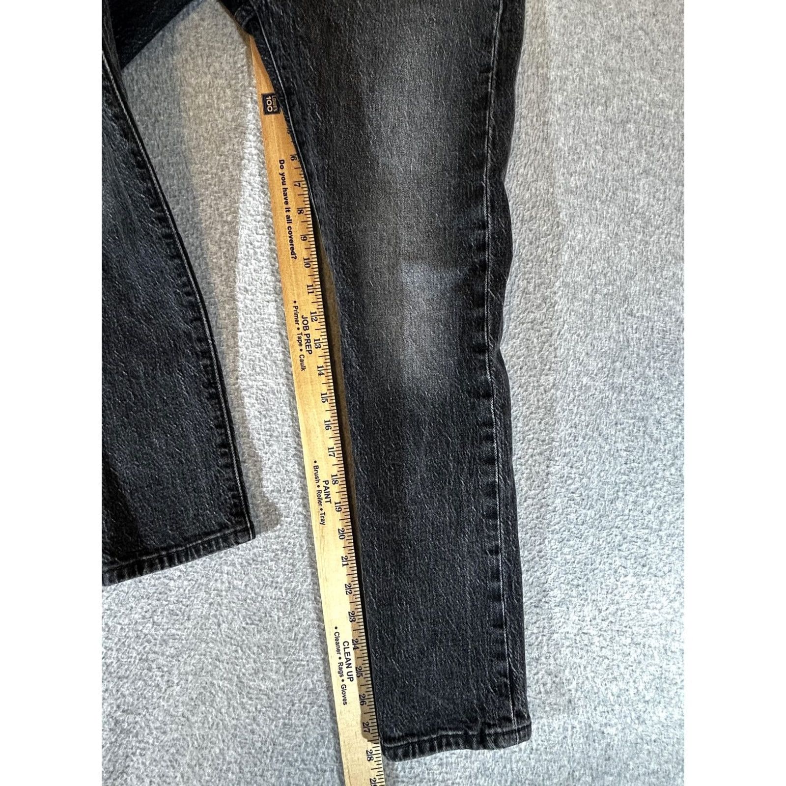 Levi's Levi's 501 Jeans Womens Skinny High Rise Button Fly Black Charcoal Wash W26 L28 Denim Cotton Blend Spandex 5-Pocket Slim Size 26" / US 2 / IT 38 - 4 Thumbnail