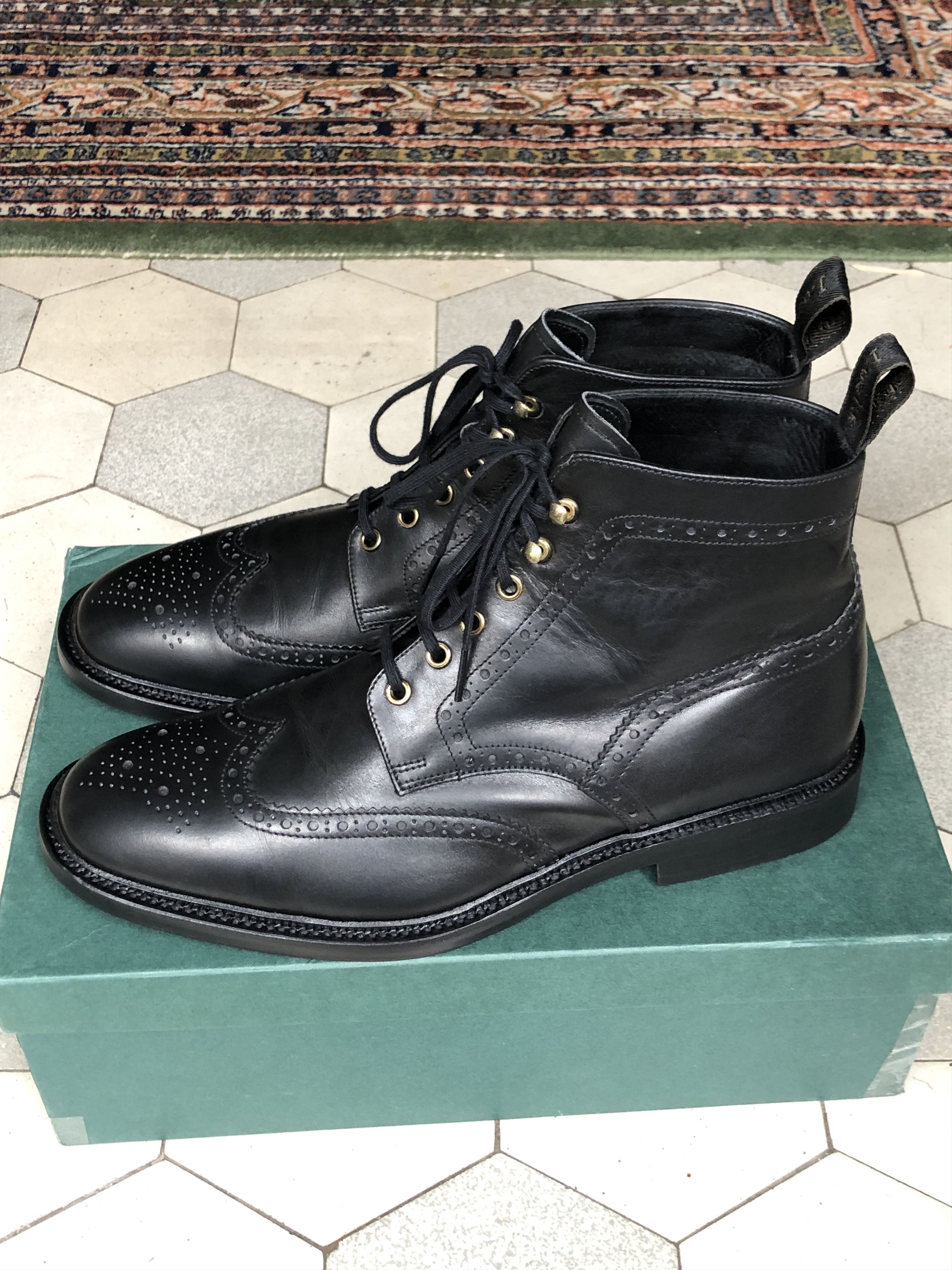 Loake Loake "Burford 2" brogue boots customised UK 10 Size US 11 / EU 44 - 2 Thumbnail