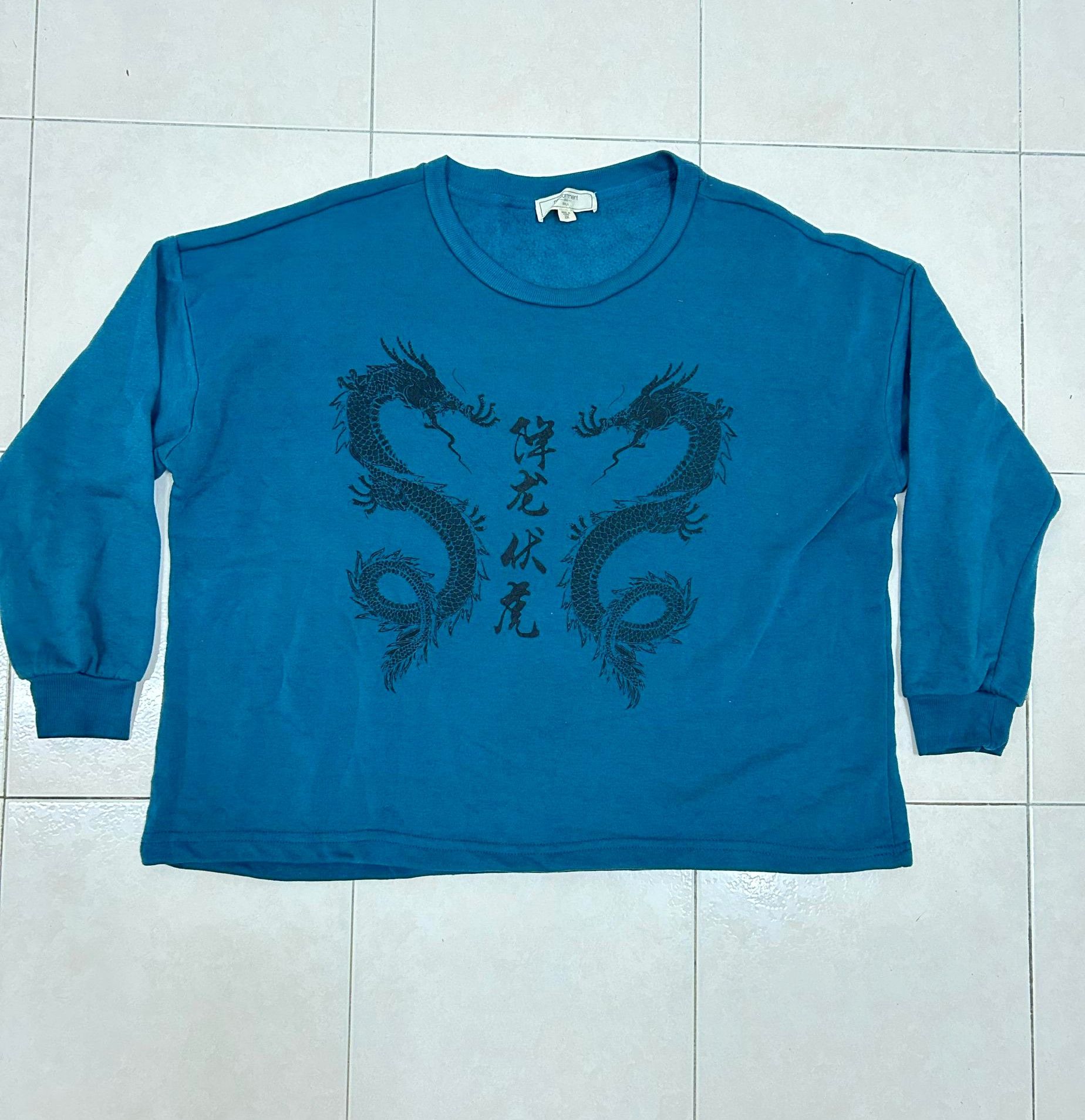 Japanese Brand 💥 Vintage 💥 Baggy karakuri Dragon Sweatshirts Size US XL / EU 56 / 4 - 1 Thumbnail