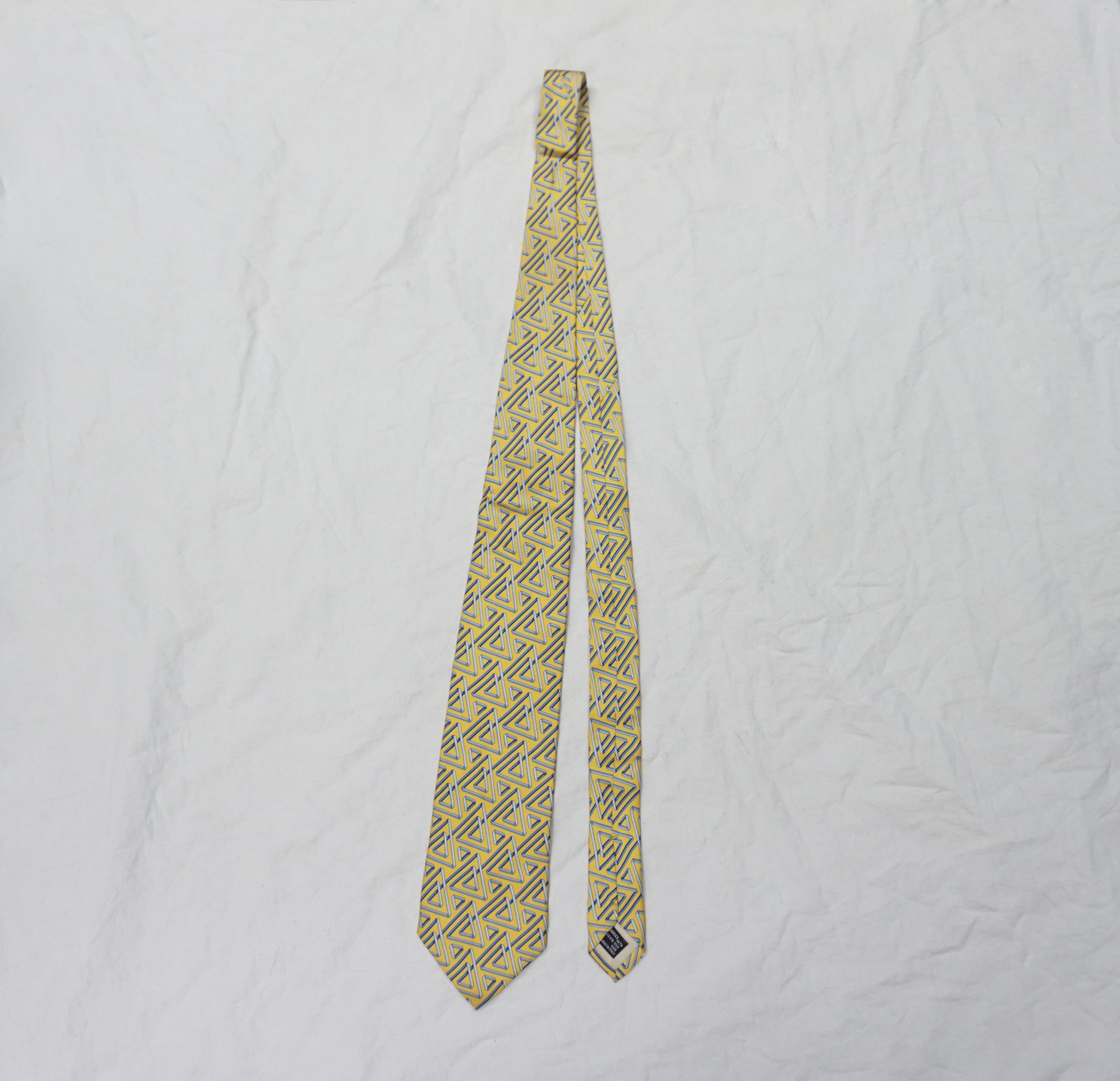 Gucci Gucci Gold Geometric pattern Necktie Size ONE SIZE - 1 Thumbnail