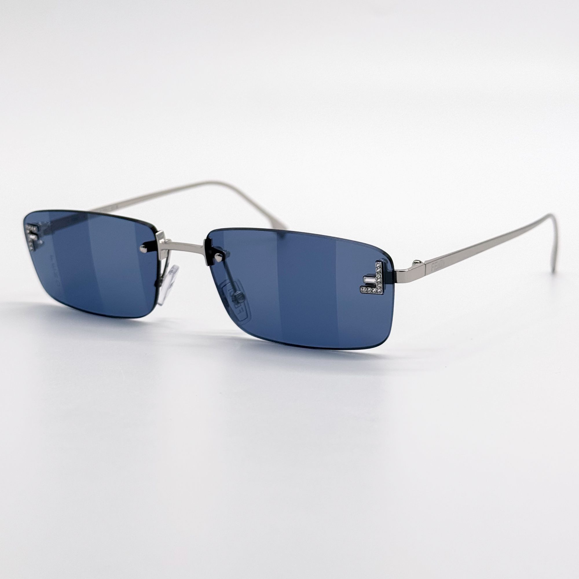 Fendi NEW FE4172US 16X BLUE SILVER UNISEX SUNGLASSES FENDI FE4172U Size ONE SIZE - 1 Thumbnail
