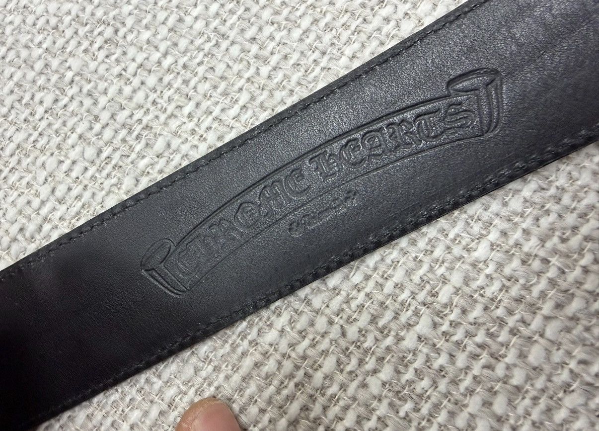 Chrome Hearts Size 30 Chrome Hearts Plain Black Leather Belt Size ONE SIZE - 7 Thumbnail