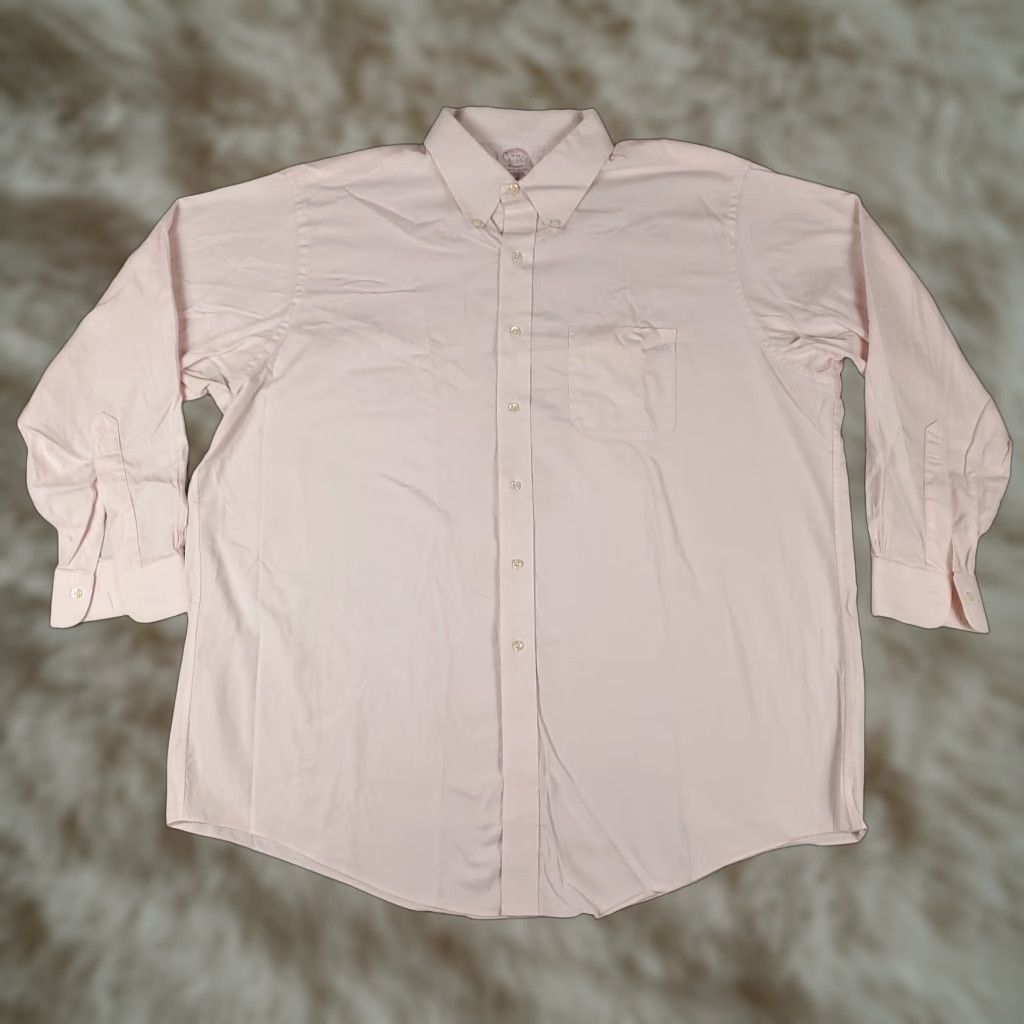 Brooks Brothers Brooks Brothers Dress Shirt Mens Size 18 Pink Long Sleeve Button-Down Classic Size 48R - 1 Thumbnail