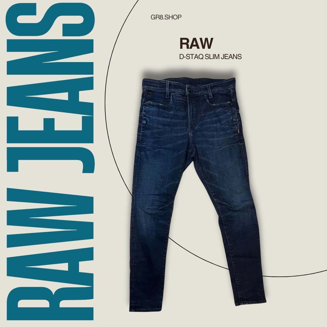 Other G-Star Raw D-Staq Slim Jeans Dark Wash Size 33 Made In Colom Size 33" - 1 Thumbnail