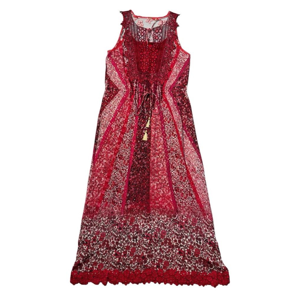 Elie Tahari Elie Tahari McKeena Silk Maxi Sleeveless Red Dress Size 4 Size S / US 4 / IT 40 - 6 Thumbnail