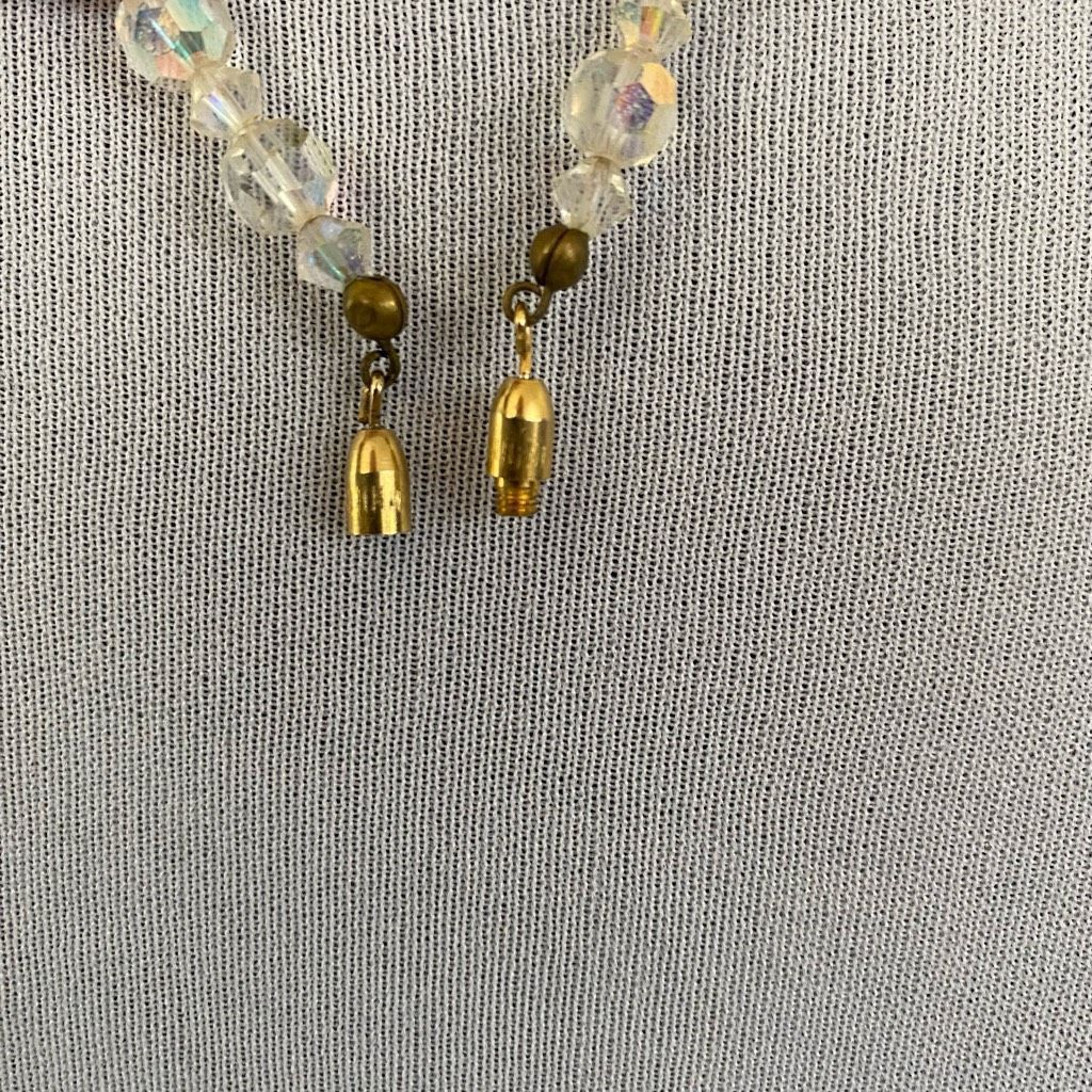 Jewelry Jewelry necklace earrings and bracelet set Iridescent clear Size ONE SIZE - 4 Thumbnail