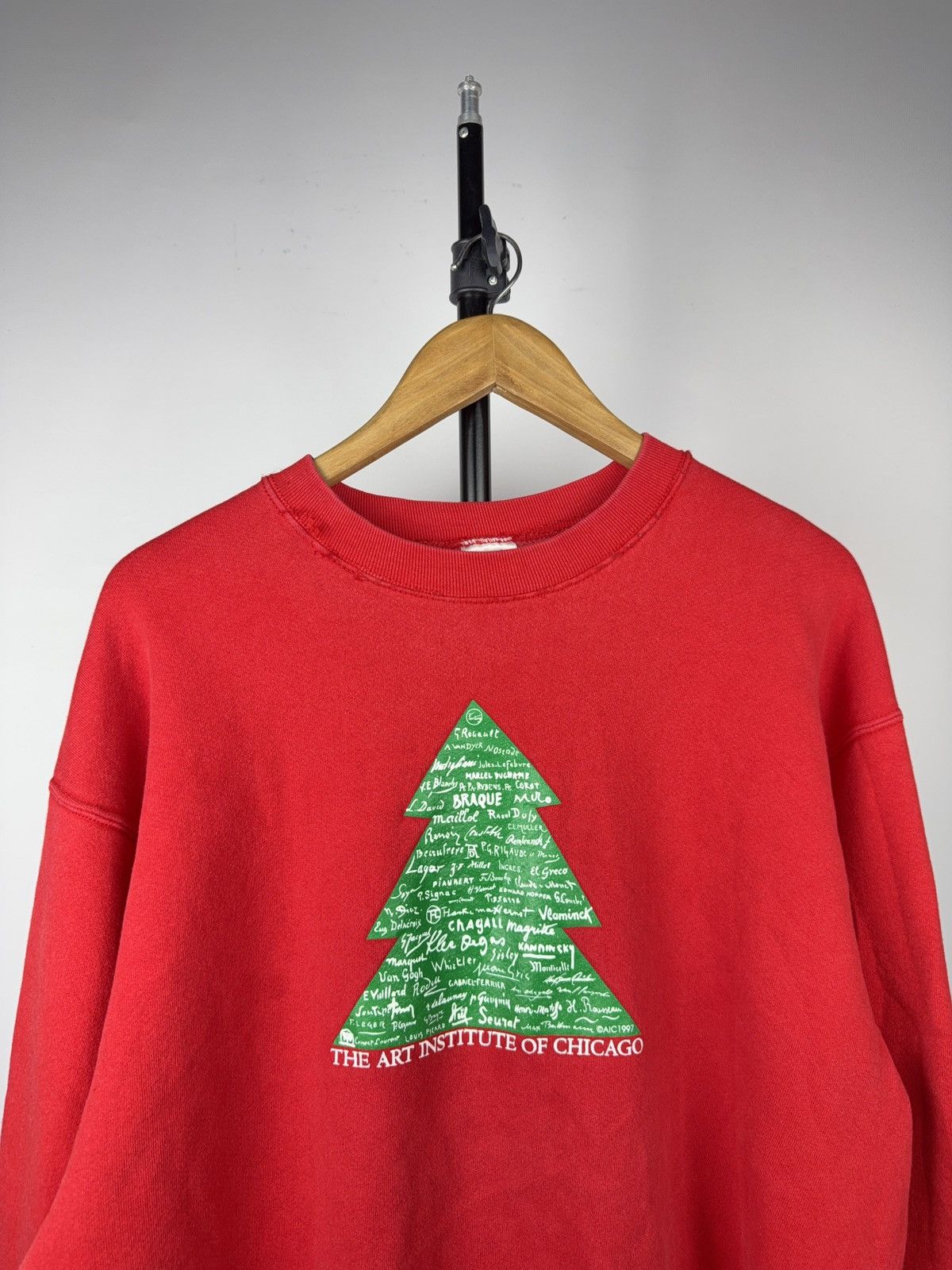 Vintage 90s Art Institute of Chicago Artist Tree Sweatshirt XL Size US XL / EU 56 / 4 - 2 Thumbnail