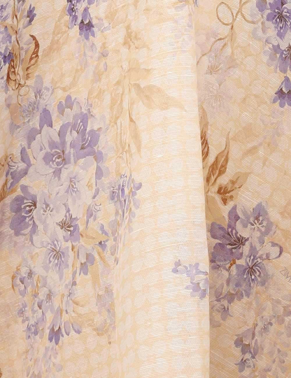 Zimmermann oc11z0226 Dawning Plunge Mini Dress In Multicolor Size S / US 4 / IT 40 - 6 Thumbnail