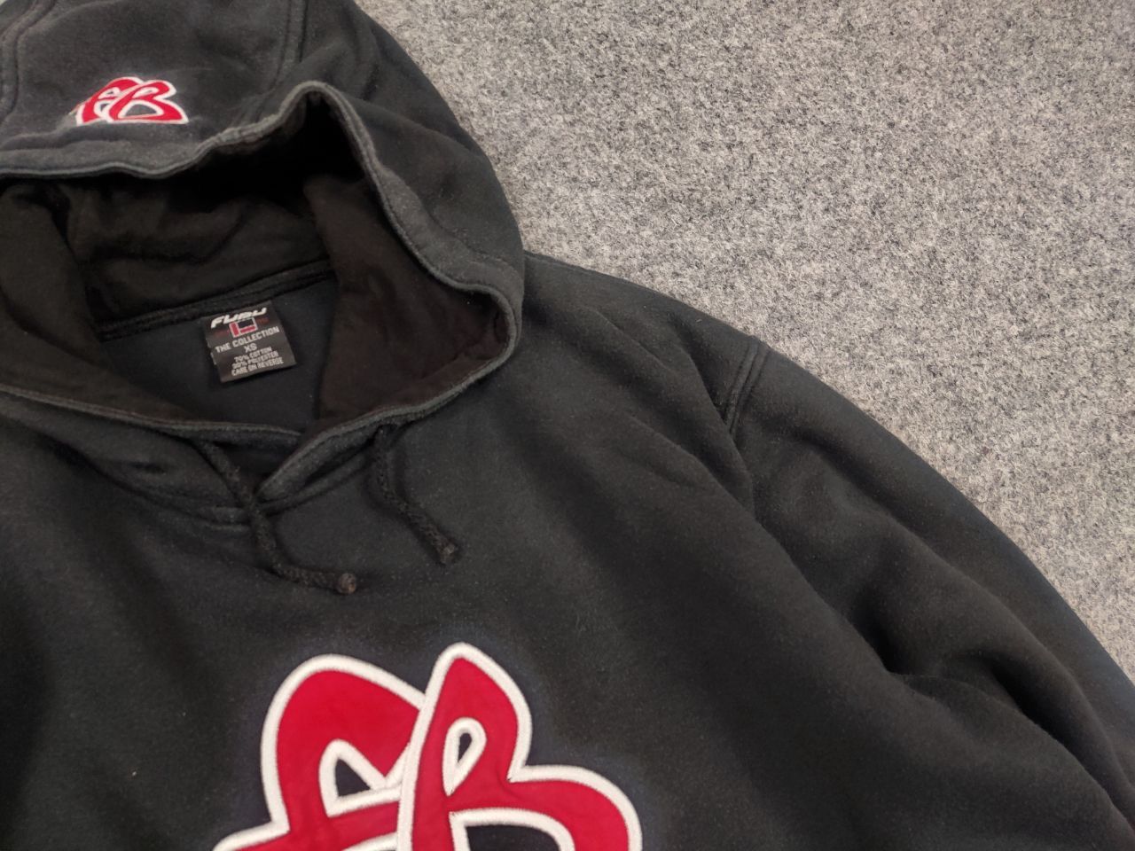 Fubu Vintage Fubu Embroidered Rap Y2K Faded Black Hoodie Hip Hop Size US S / EU 44-46 / 1 - 8 Thumbnail