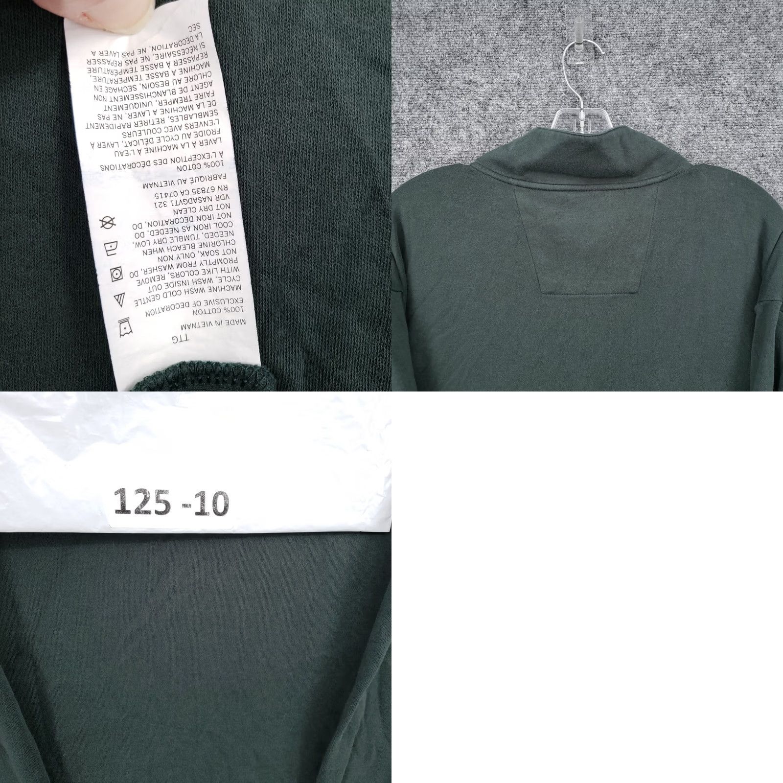 Nautica Nautica Mens Sweater Slim 2XL Green 1/4 Zip Mock Neck Pullover Long Sleeve Knit Shirt Size US XXL / EU 58 / 5 - 8 Thumbnail