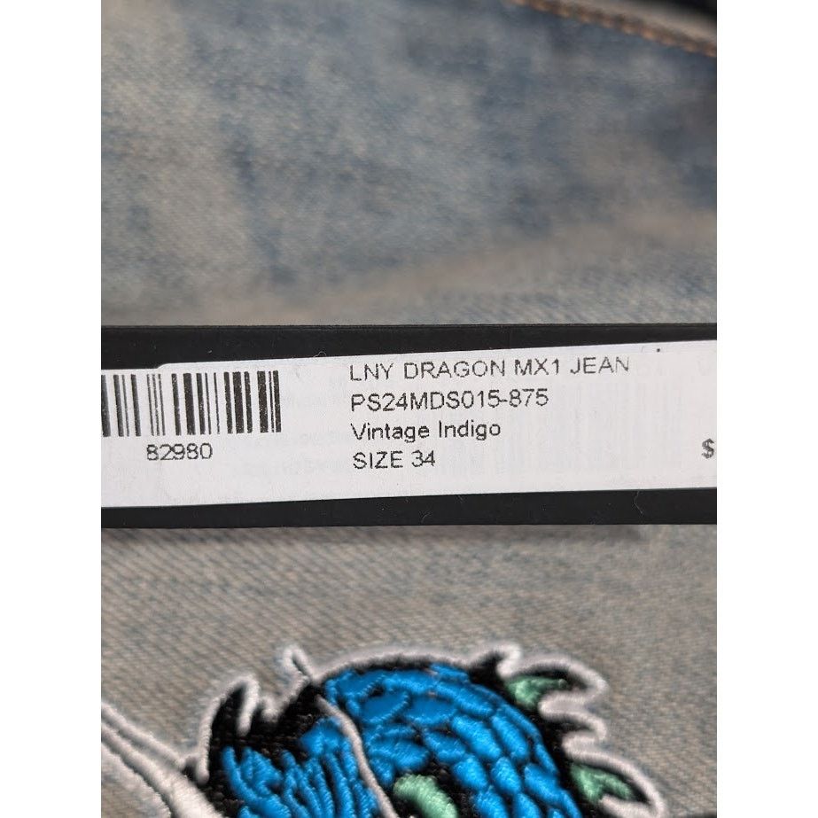 Amiri o1rshd1 Dragon MX1 Jeans in Vintage Indigo Size US 34 / EU 50 - 22 Thumbnail