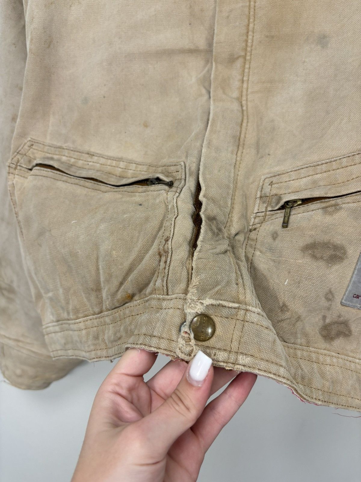 Carhartt Vintage Carhartt Y2K Workwear Faded Hype Boxy Cropped Jacket Size US L / EU 52-54 / 3 - 11 Thumbnail