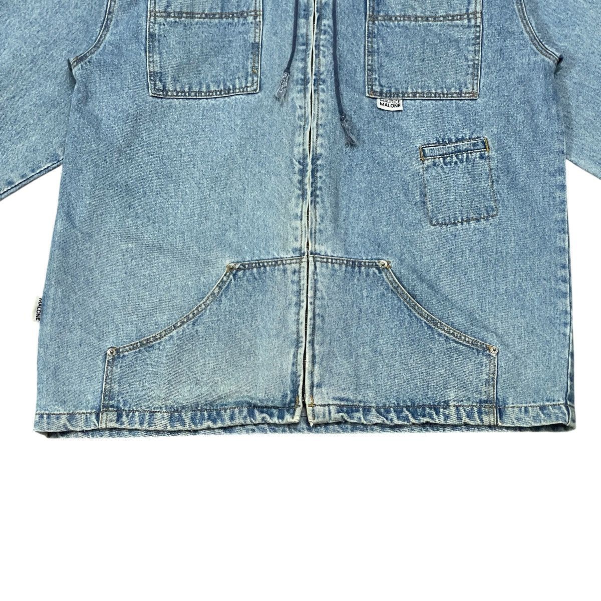 Carhartt Vintage Y2k Maurice Malone Denim Hooded Chore Jacket Hip Hop Size US XL / EU 56 / 4 - 8 Thumbnail