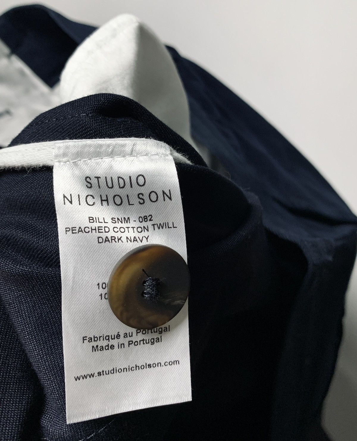 Studio Nicholson STUDIO NICHOLSON PEACHED COTTON TWILL BILL PANTS Size US 36 / EU 52 - 8 Thumbnail