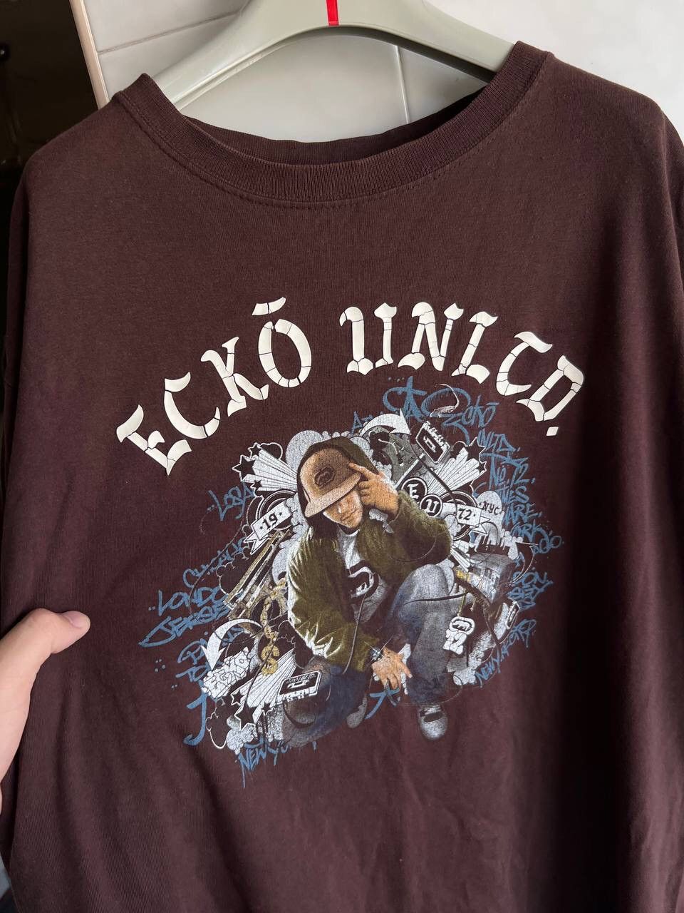 Ecko Unltd. Ecko Unltd T Shirt Rap Hip Hop Vintage Y2K Graffiti Man RARE Size US L / EU 52-54 / 3 - 2 Thumbnail