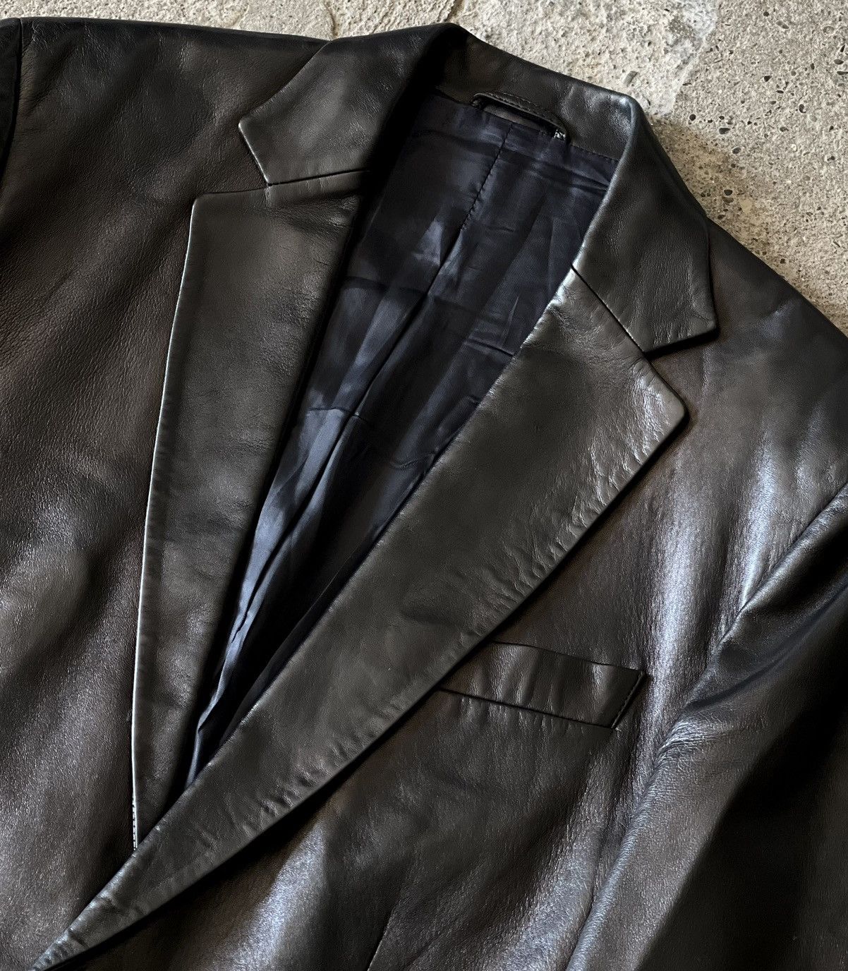 Gucci × Tom Ford Gucci - Tom Ford - SS1998 Runway - Leather Blazer Jacket Size US S / EU 44-46 / 1 - 3 Thumbnail