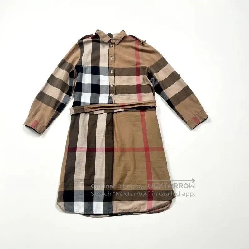 Burberry Burberry Brown Cotton Women's Dress Size S. Size S / US 4 / IT 40 - 1 Thumbnail