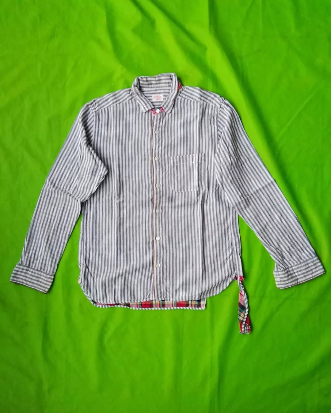 Beams Japan × Beams Plus × Japanese Brand Beams Striped Longsleeve Pocket Shirt Size S / US 4 / IT 40 - 2 Thumbnail
