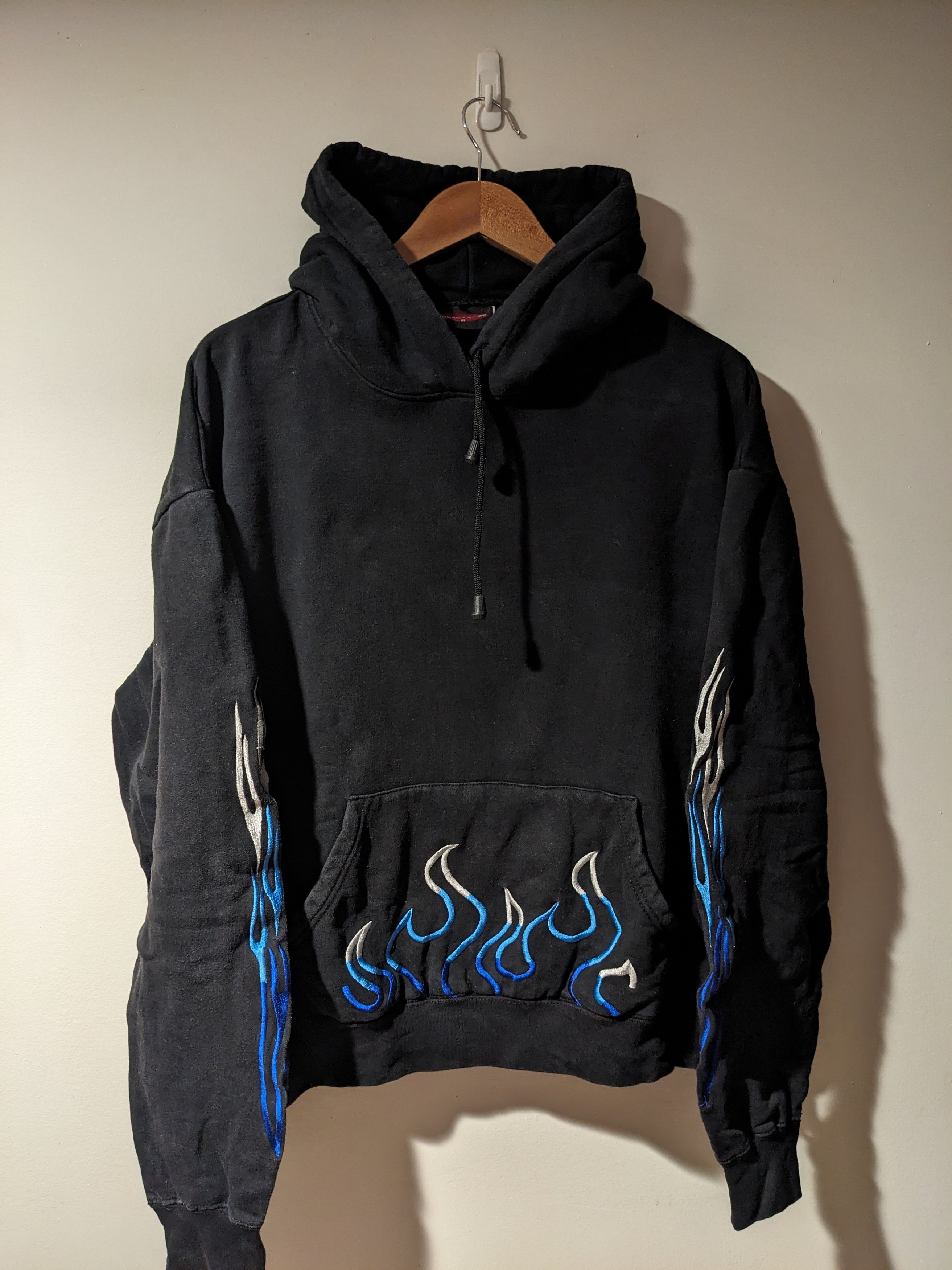 Harley Davidson Vintage Y2K Biker's Edge Flames Logo Embroidery Hoodie Size US XL / EU 56 / 4 - 1 Thumbnail