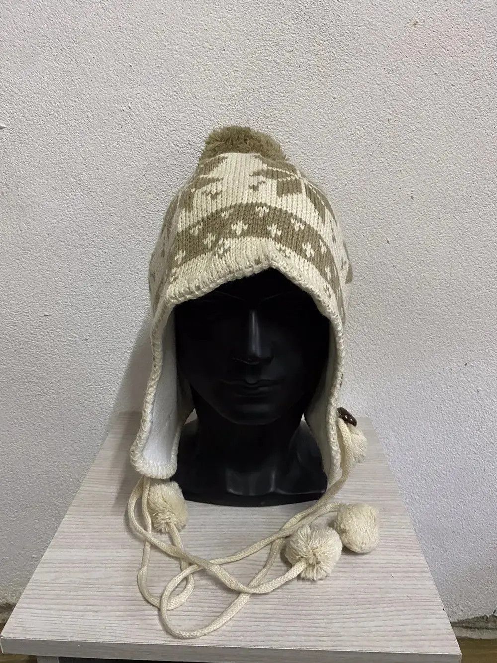 Japanese Brand × Vintage Japanese Brand Earflap Beanie Hat Size ONE SIZE - 3 Thumbnail