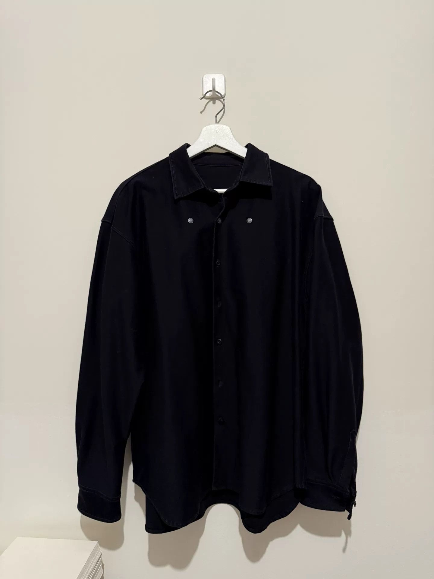 Porter Classic Porter Classic Black Long-Sleeve Shirt Size US L / EU 52-54 / 3 - 1 Thumbnail