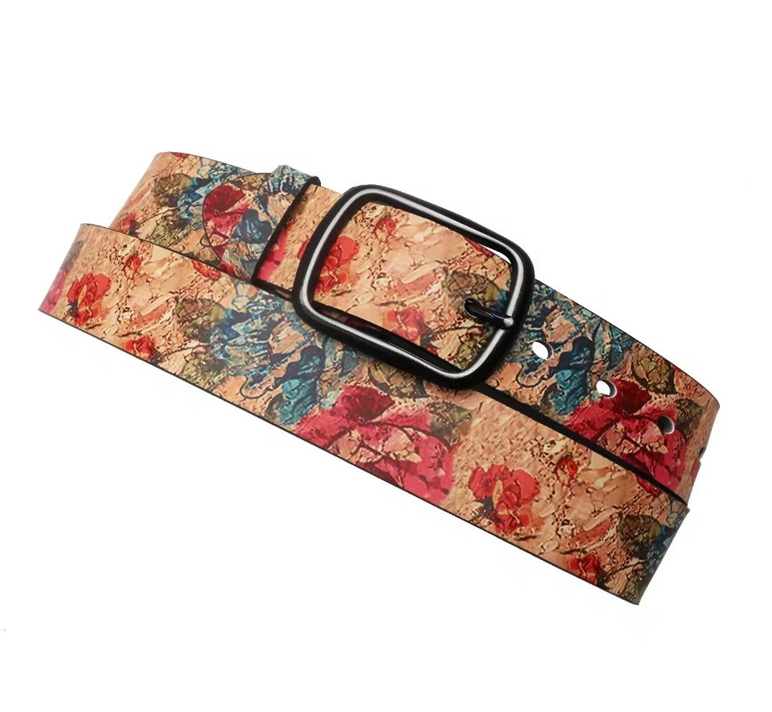 Japanese Brand × Vintage Floral Motif Printed Belt Size ONE SIZE - 3 Thumbnail