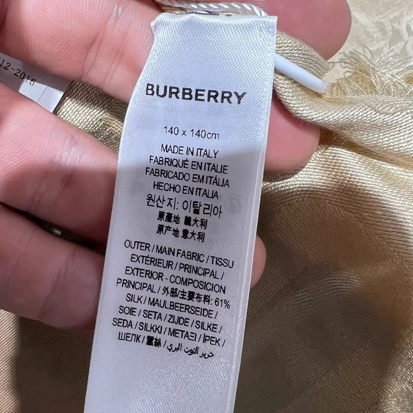 Burberry Burberry TB All Over Print Scarf New With Tags Size ONE SIZE - 3 Thumbnail