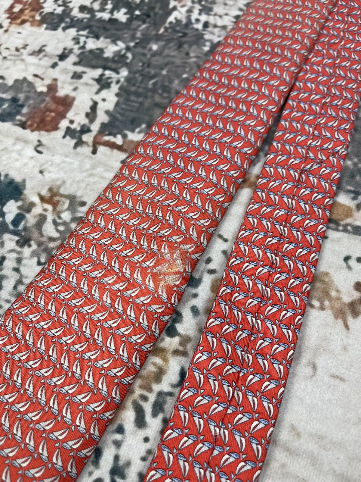 Salvatore Ferragamo VINTAGE SALVATORE FERRAGAMO SILK TIE Size ONE SIZE - 6 Thumbnail