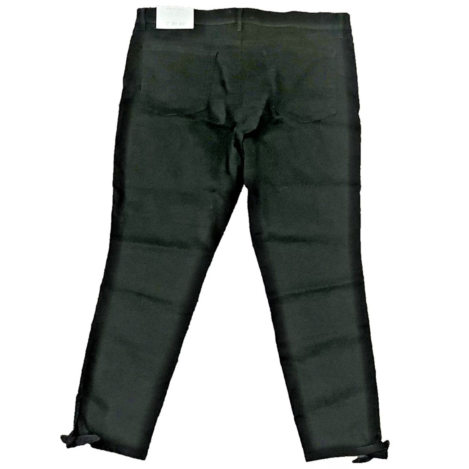 Loft Loft Modern Skinny Jeans Womens 33 Sz 16 Black High Rise Stretch Ankle Tie New Size 38" / US 16 / IT 52 - 2 Thumbnail