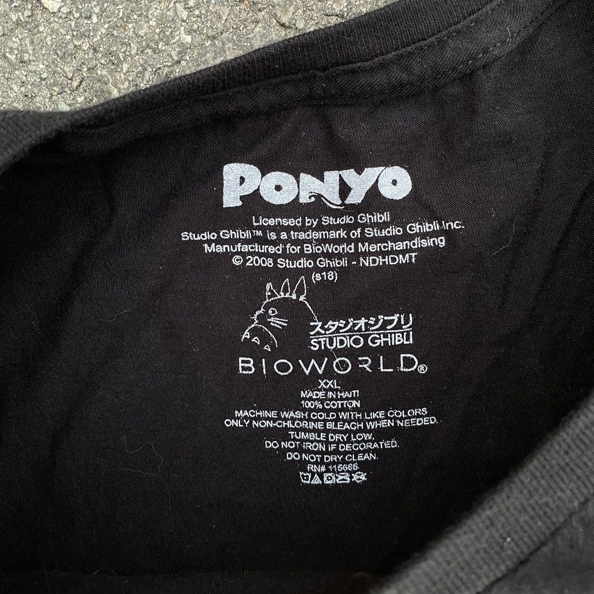 Anime × Vintage Vintage 2008 Ponyo Studio Ghibli Anime Tee Size US XXL / EU 58 / 5 - 3 Thumbnail
