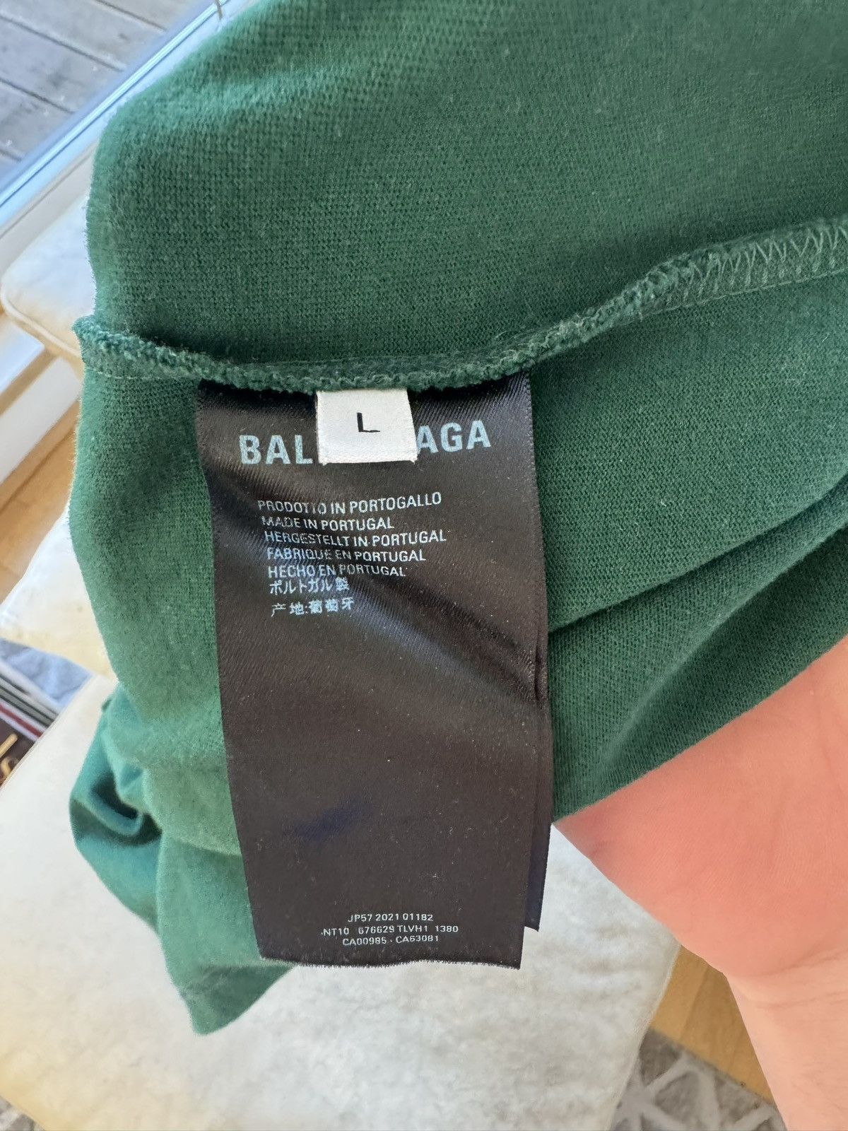 Balenciaga Balenciaga Paris „Paris“ T-Shirt green Size US L / EU 52-54 / 3 - 3 Thumbnail