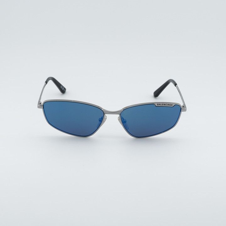 Balenciaga Balenciaga BB0277S 003 Unisex Sunglasses Ruthenium Rectangle Size ONE SIZE - 6 Thumbnail