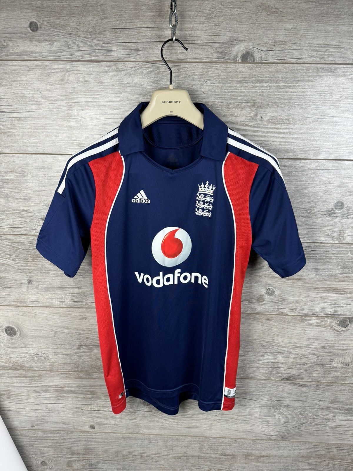 Adidas England Cricket Shirt Adidas 2008 Ashes Vodafone Jersey Size US S / EU 44-46 / 1 - 3 Thumbnail