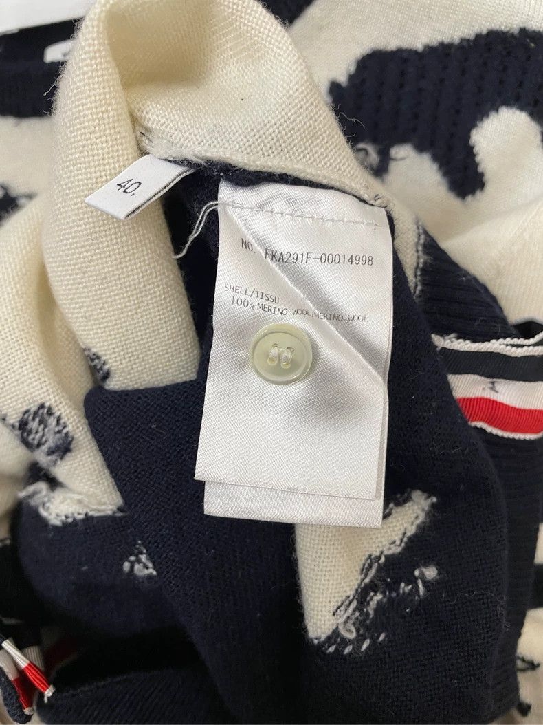 Thom Browne Thom browne Beige Tibetan blue color block zoo four-striped Size S / US 4 / IT 40 - 6 Thumbnail