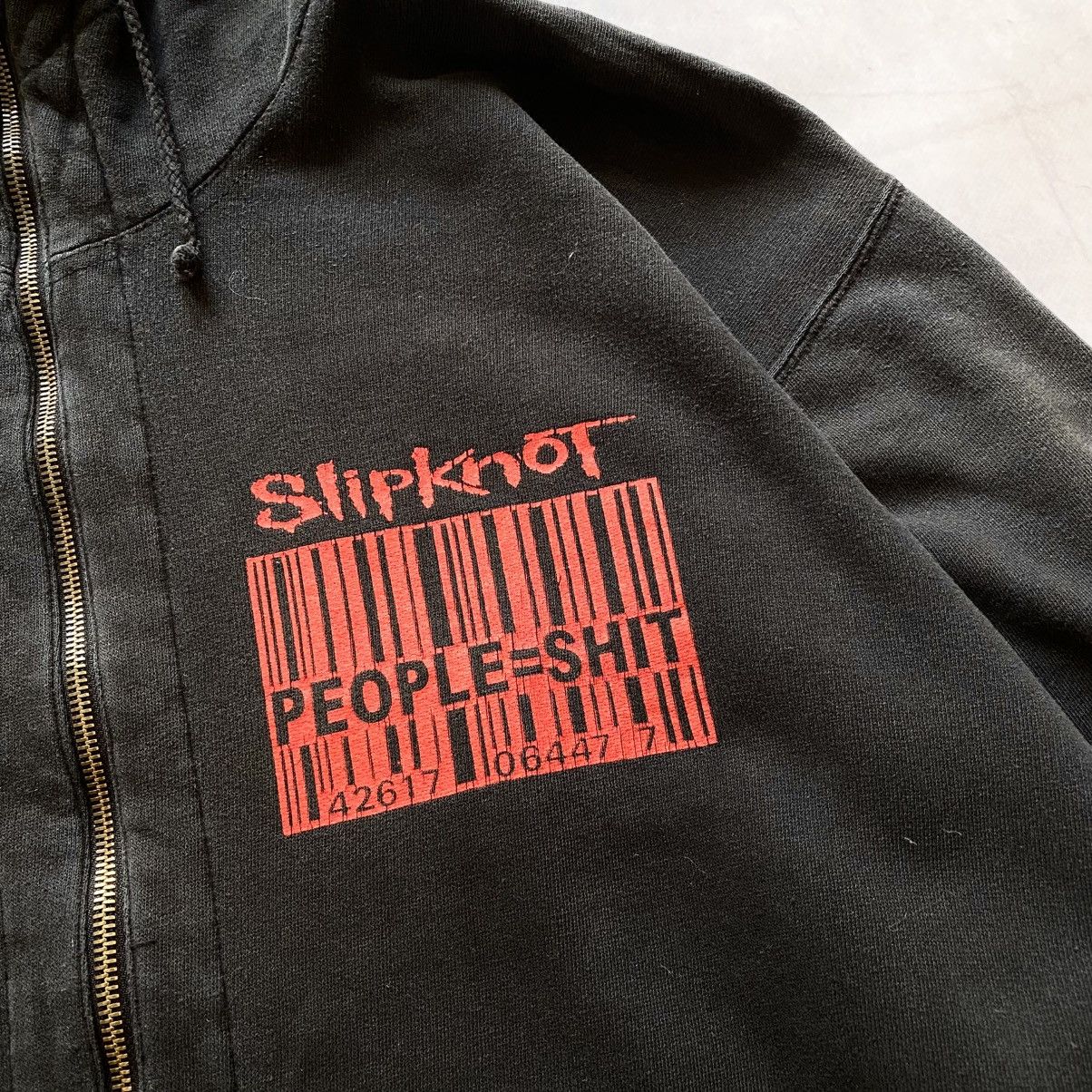Band Tees 90s Slipknot People=Shit Big Logo Distressed Faded Hoodie Size US XL / EU 56 / 4 - 5 Thumbnail