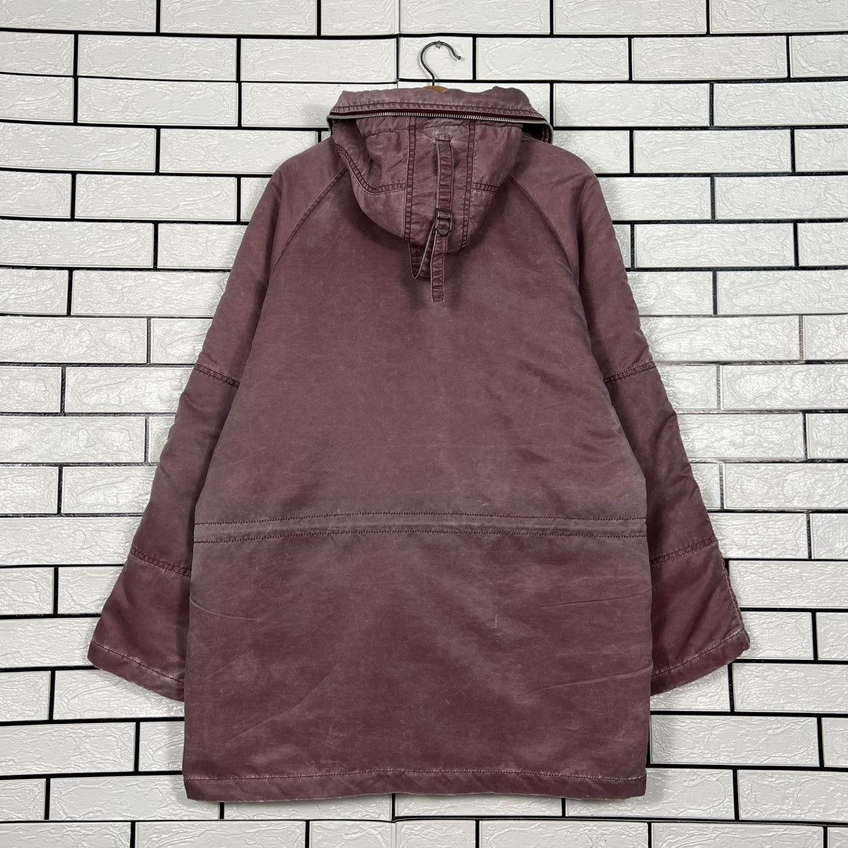 Vintage PARACHUTING Maroon Parka Fullzip Hooded Jacket #3963-C180 Size US L / EU 52-54 / 3 - 18 Thumbnail