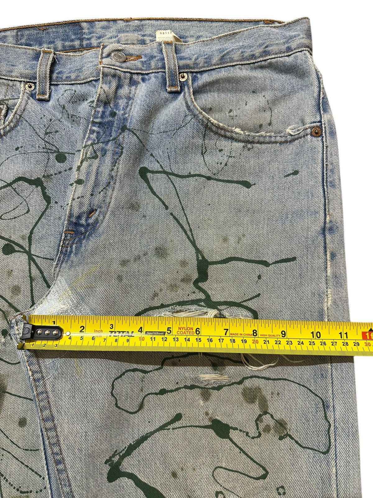 Levi's Vintage 80s Usa Levis 505 Paint Splatter Distressed Jeans Size US 32 / EU 48 - 15 Thumbnail