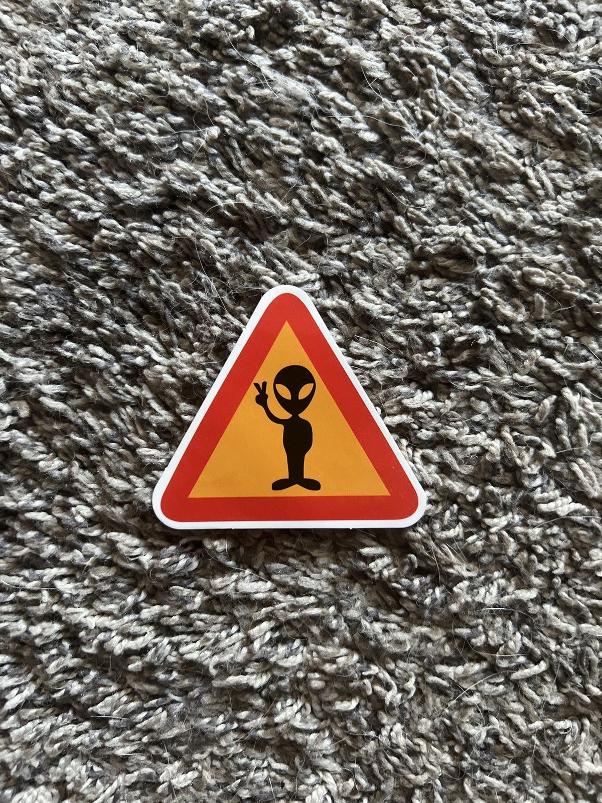 Hypebeast Alien Warning Sign Sticker Size ONE SIZE - 1 Thumbnail