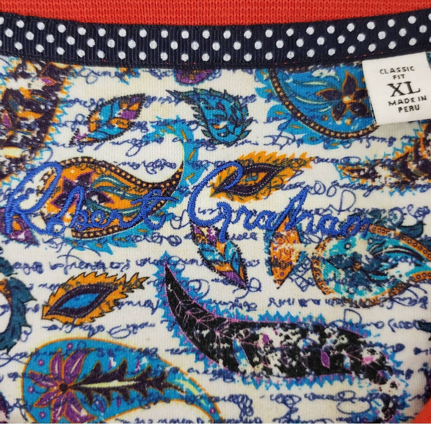 Robert Graham ROBERT GRAHAM Lucifer Polo XL Classic Fit Skull Embroidery Size US XL / EU 56 / 4 - 9 Thumbnail