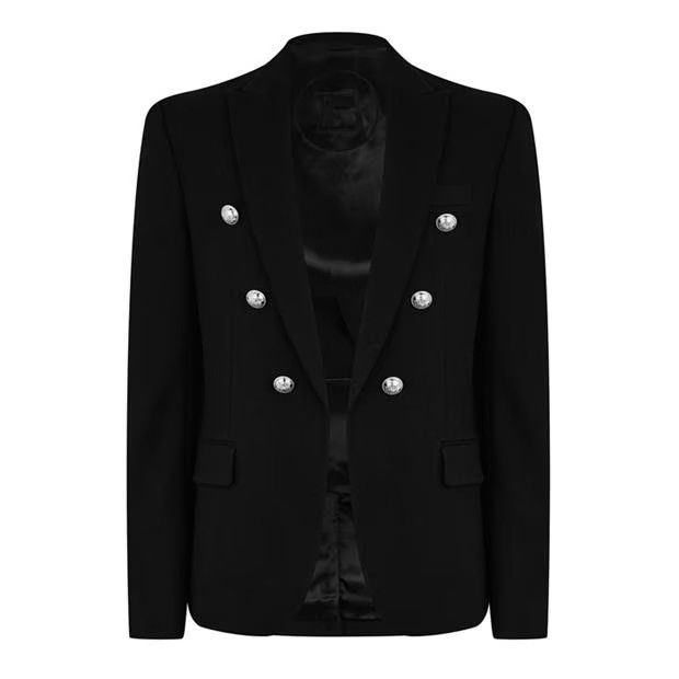 image of Balmain O1G2R1Mq0324 Blazers In Noir, Men's (Size 2XL)