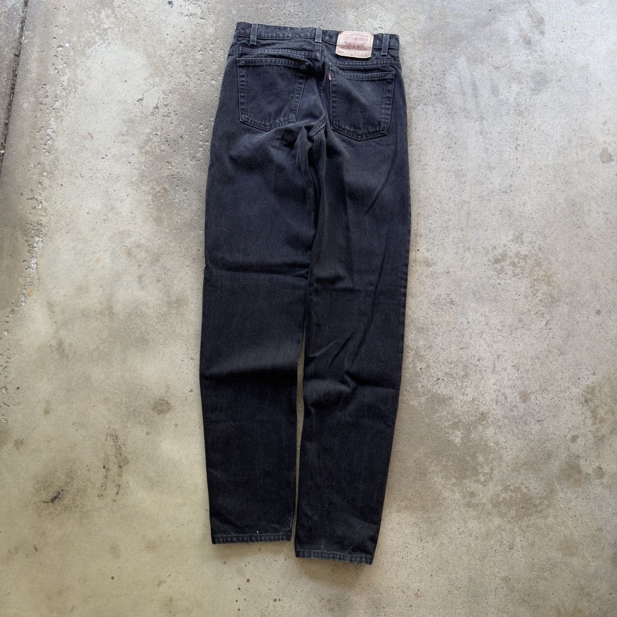 Faded Black Levi's 550 Jeans ERD Grunge Thrashed Skater