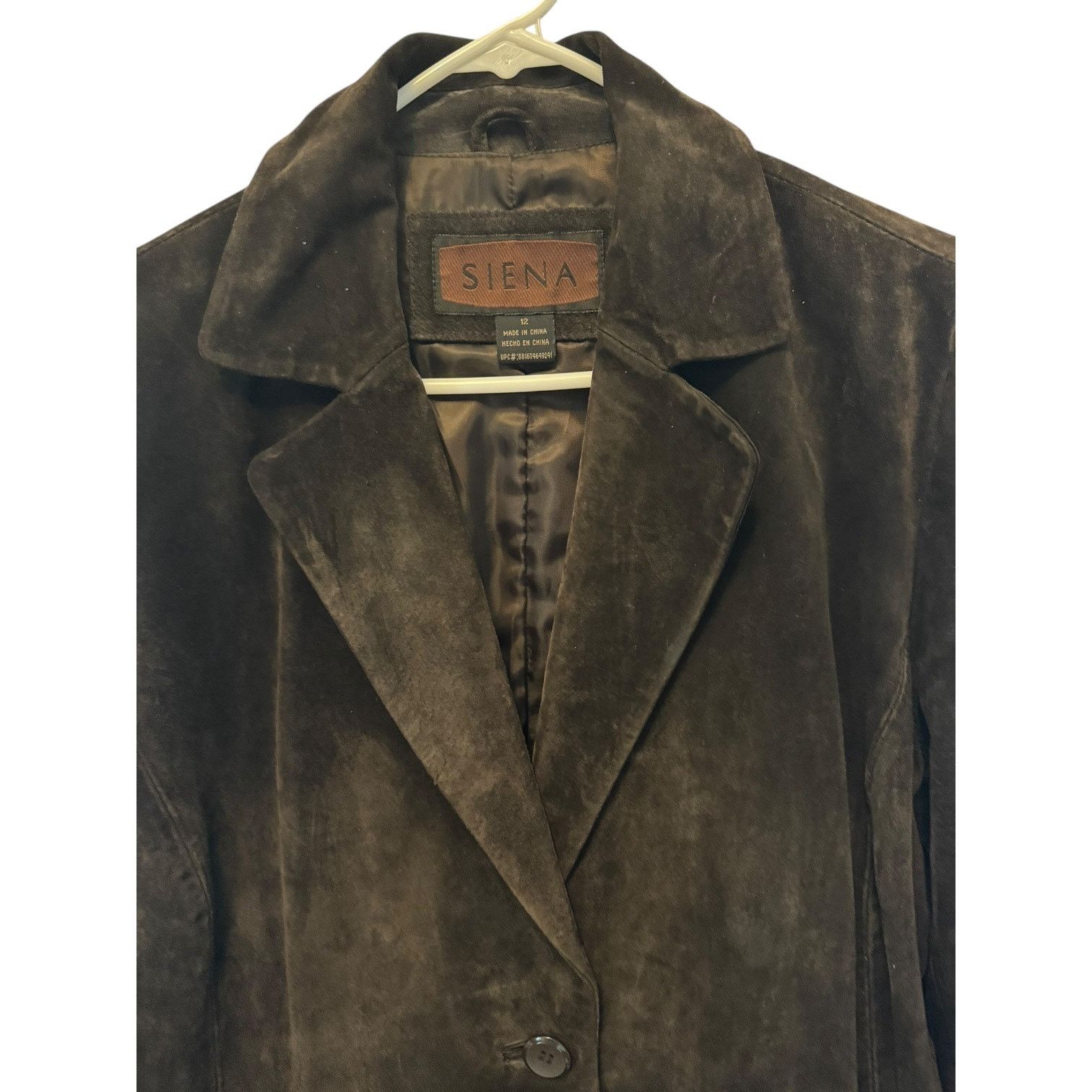 Vintage Vintage Siena chocolate suede jacket two button closing L Size L / US 10 / IT 46 - 3 Thumbnail