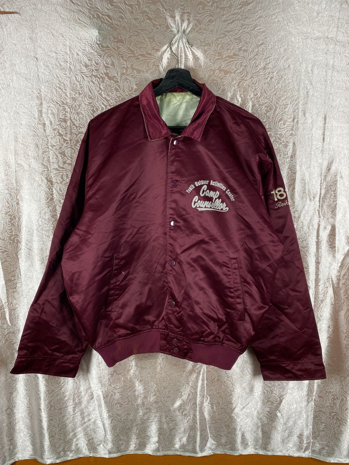 Vintage Vintage 90s VP Outerhouse Satin Coach Jacket Made in USA Size US L / EU 52-54 / 3 - 3 Thumbnail