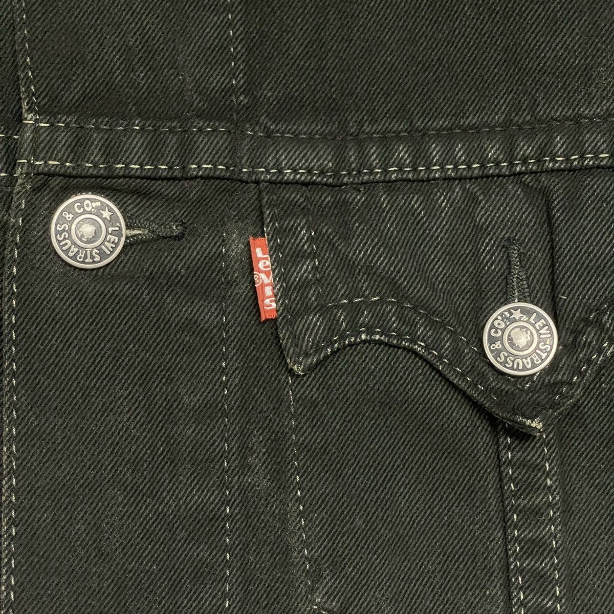 Levi's Vintage Y2k Levi’s Custom Split Bleach Denim Trucker Jacket Size US L / EU 52-54 / 3 - 4 Thumbnail