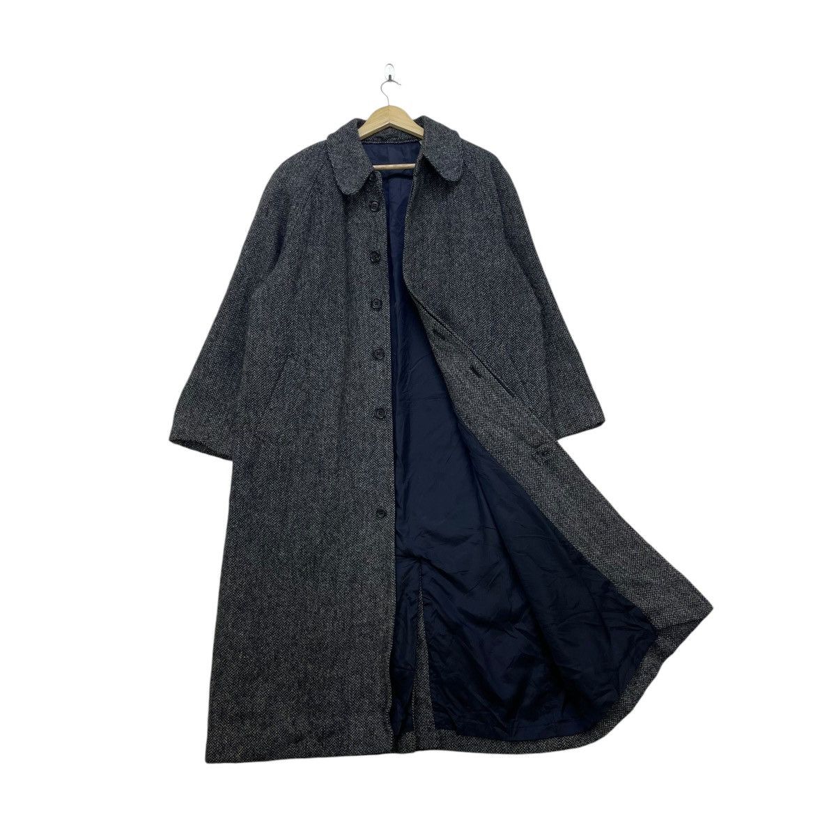 Autumn Cashmere × Harris Tweed × PPFM 💥Japanese Brand PPFM X Harris Tweed Haringgbone Long Coat Size US M / EU 48-50 / 2 - 1 Thumbnail