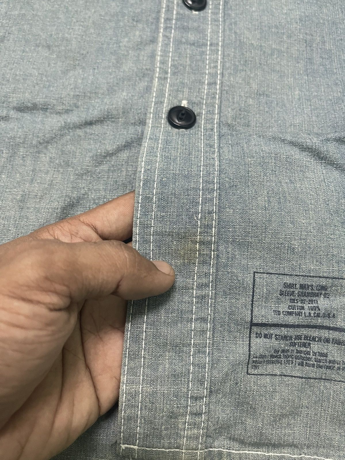 Tedman 90s TED COMPANY DENIM WORKWEAR SHIRT Size US L / EU 52-54 / 3 - 7 Thumbnail
