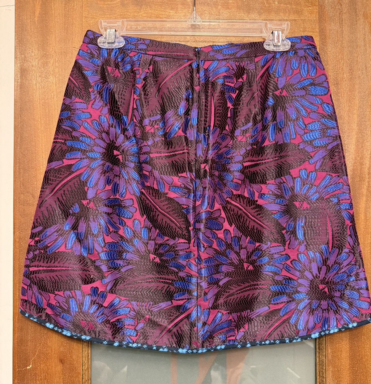 J.Crew J.Crew Midnight Floral Purple/Blue Jacquard C5911 Skirt Y2K Size 27" / US 4 / IT 40 - 4 Thumbnail